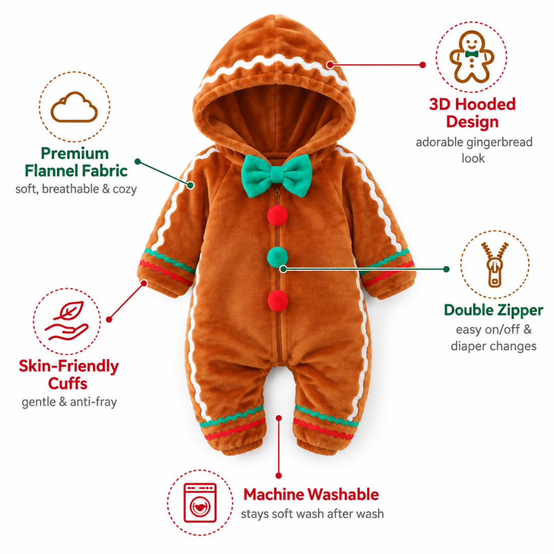 Cozy Christmas Baby Onesie